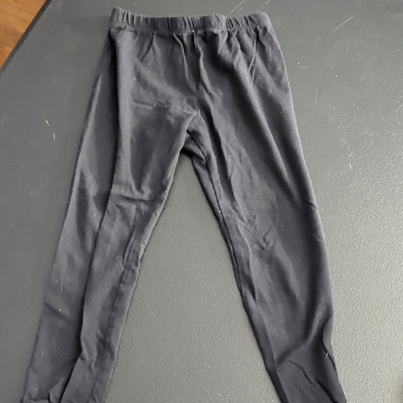 Ivory Ribbed Knit Top With Floral Design On Sleeves And Black Leggings Outfit - Picture 7 of 8